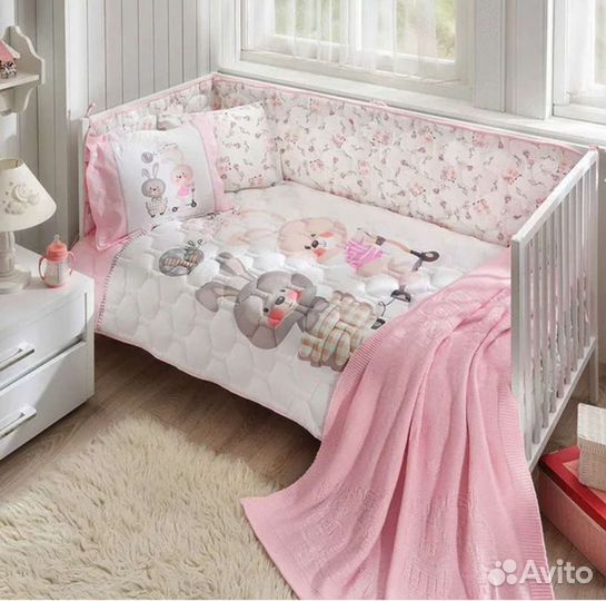 Постельное белье с бортиками, бортики в кроватку