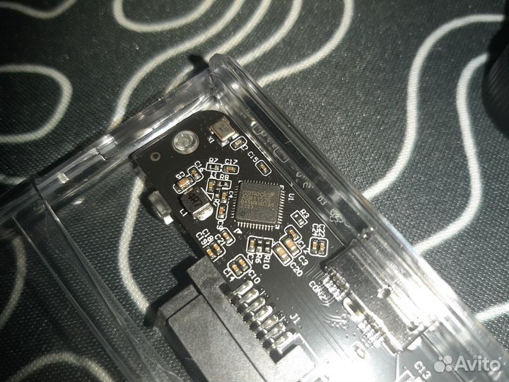 Прозрачный кейс для SATA SSD/HDD