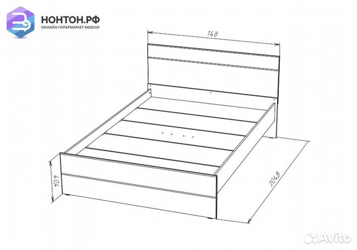 Кровать Gloss белый глянец / белый бриллиант