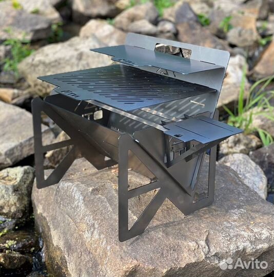 Мангал,гриль разборный оти,сталь 2мм