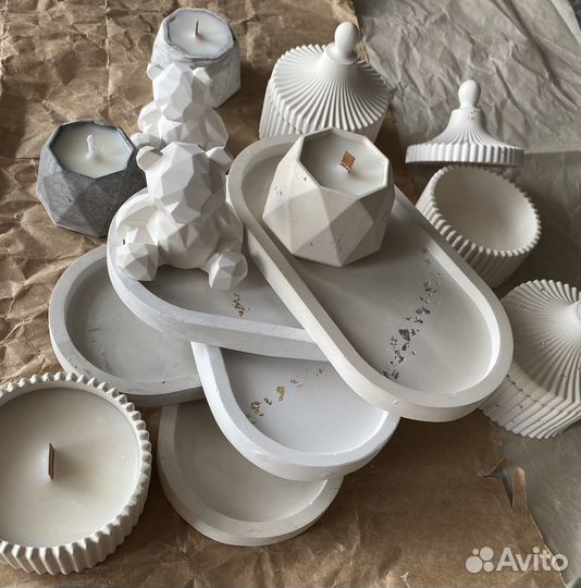 Фигурки из гипса. Арома свечка