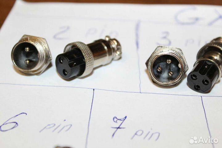 Разъемы XT60 GX16 антивандальные кнопки