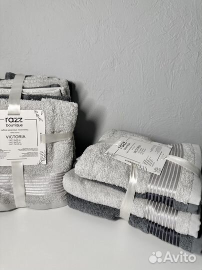 Махровые полотенца банные комплект 6 шт