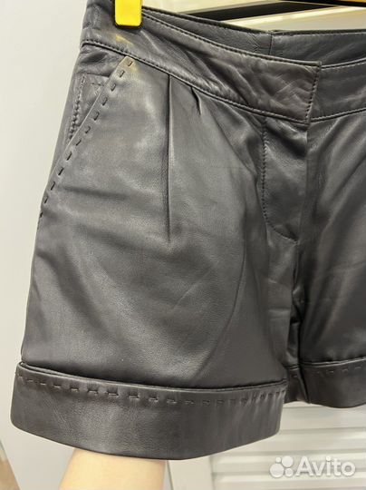 Шорты натуральная кожа