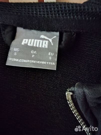 Толстовка с капюшоном на молнии. puma