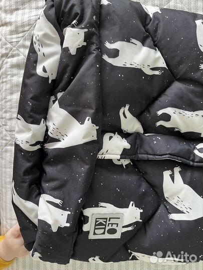 Зимний конверт в коляску leokid+муфты