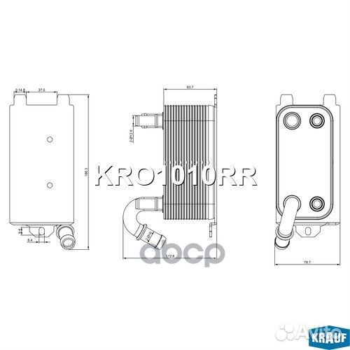 Масляный радиатор KRO1010RR KRO1010RR Krauf