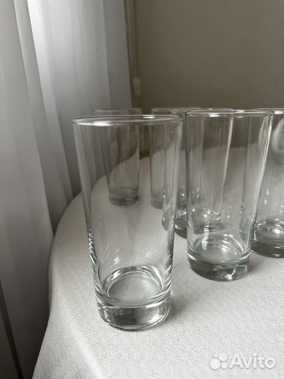 Стеклянные стаканы, 6 шт