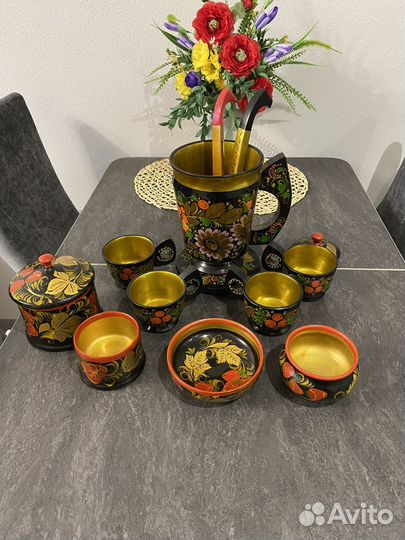 Посуда деревянная Хохлома