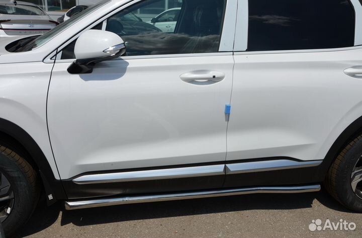 Защита порогов Hyundai Santa Fe 2021