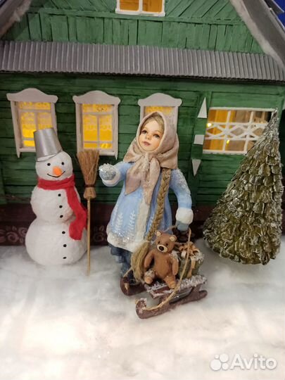 Ватные елочные игрушки СССР