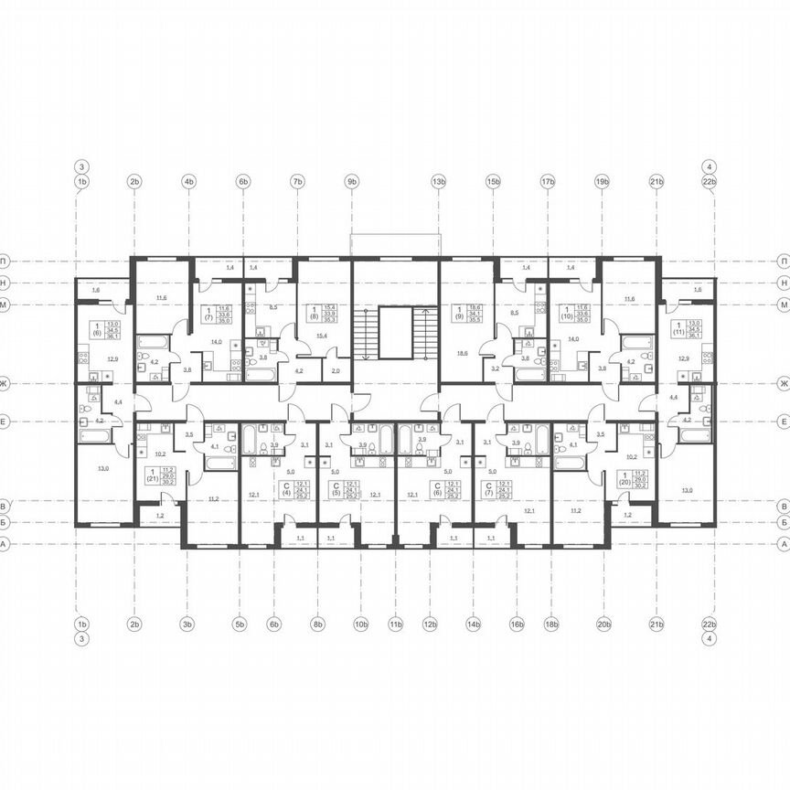 Квартира-студия, 25,2 м², 3/8 эт.