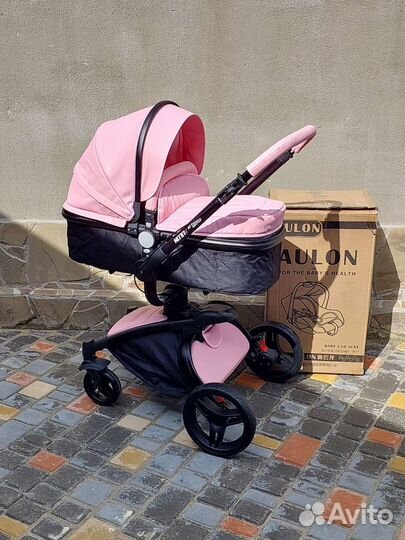 Коляска 3в1 Новая Аулон плюс Мах 360*(Pink)