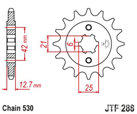 Звезда ведущая JTF288 15