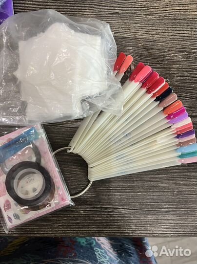 Набор для шеллака гель лака с лампой, базой, топом