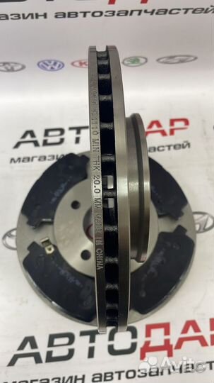 Тормозные диски и колодки Hyundai Solaris2017-2022