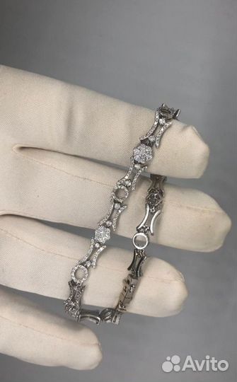 Золотой браслет Теннис 11.41 гр 2.2 ct