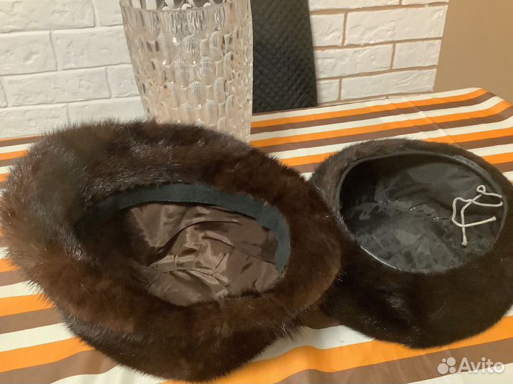 Берет и шляпа норковые женские