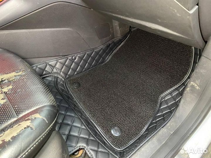 3D (3Д) ковpики из экокoжи c ширoкими бoртами