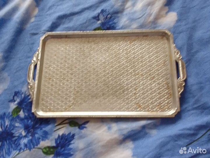 Поднос алюминиевый СССР 35см#23см