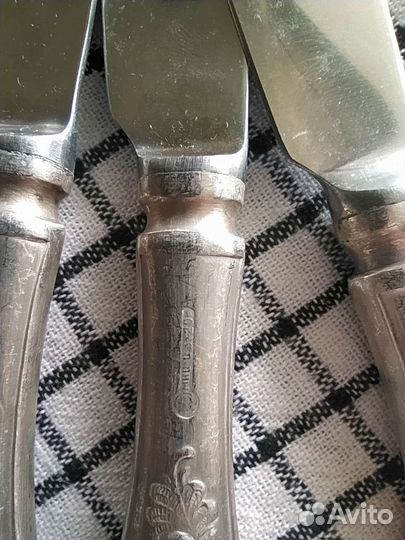 Мельхиоровые столовые ножи СССР