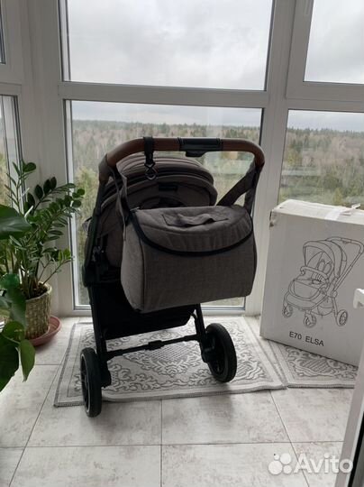 Коляска be2me elsa темно-серая