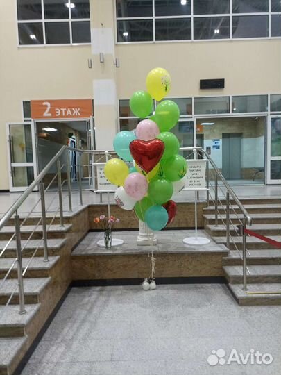 Шарики с гелием. Шары сердца.шарики с рисунком
