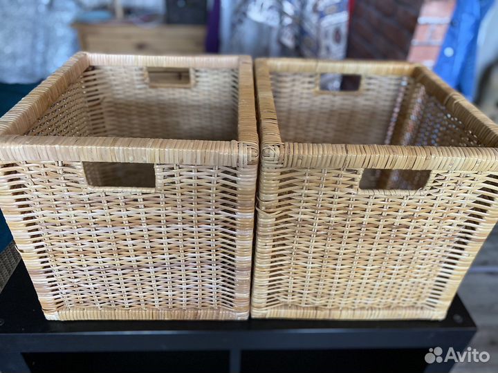 Корзина плетеная Икея, 2 штуки