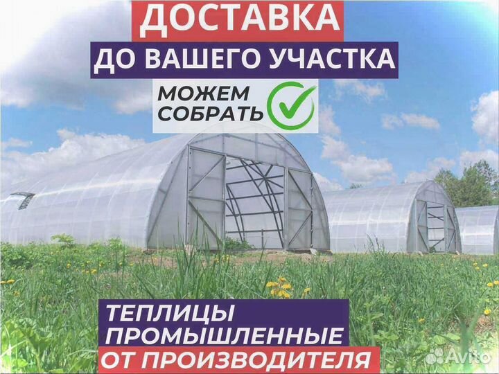 Теплица Промышленная от производителя с доставкой