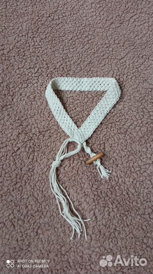 Пояс макраме