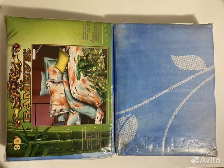 Белье постельное, бамбук, новое, дуэт