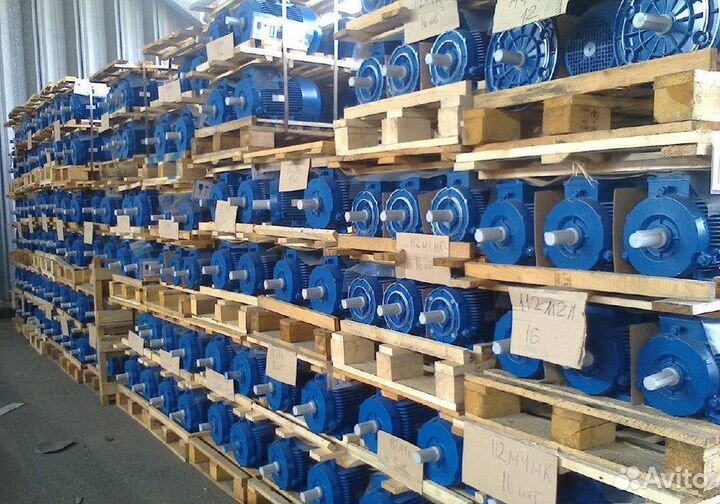 Электродвигатели в наличии от 1кВт до 400кВт новые