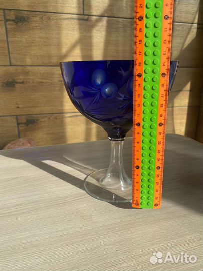 Ваза Кобольтовое стекло СССР