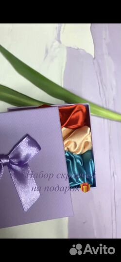Скранчи. Резинки для волос набор. Подарок