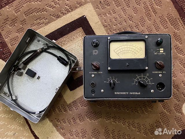 Вольтметр большой ламповый вк 7-3 СССР прибор