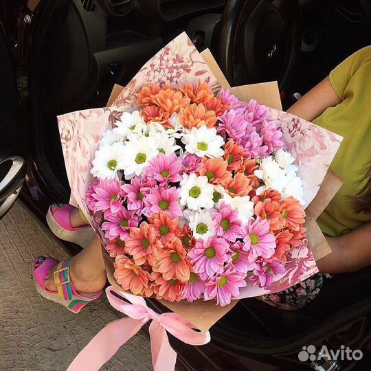 Букет из хризантем Цветы доставка Пермь