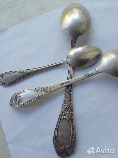 Ложки СССР, мельхиор, лот