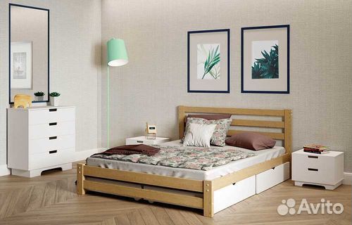 Кровать берёза 2-спальная 