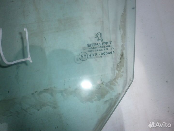 Стекло двери передней левой (Peugeot 206)