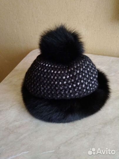 Шапка зимняя меховая женская