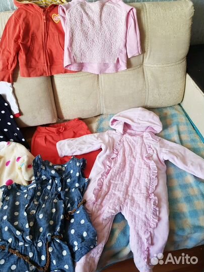Пакет вещей на двойню или близнецов девочек от 1ме