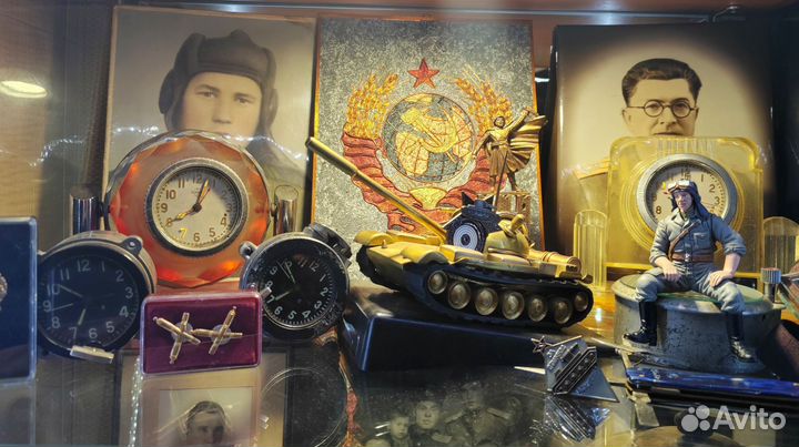 Часы авиационные, с самолетов, танковые часы