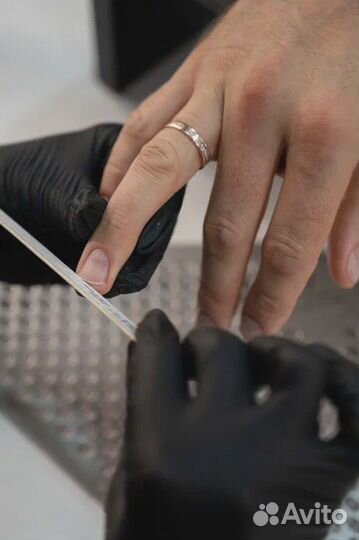 Укрепление ногтей,Маникюр с однотонным покрытием