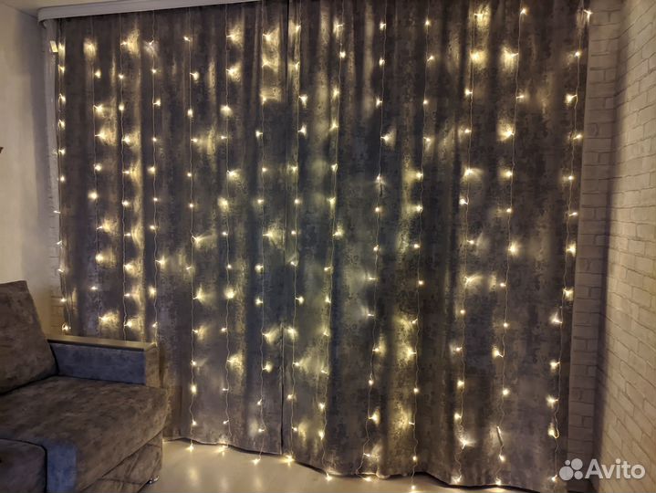 Гирлянда штора