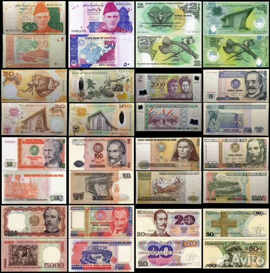 Иностранные банкноты от М до Т