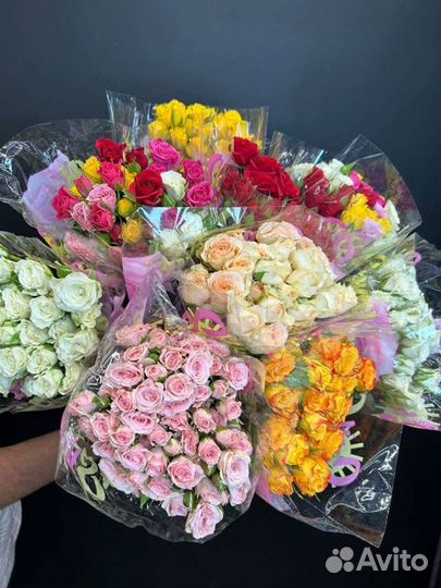 Роза кустовая букет опт