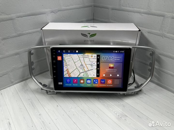 Магнитола андроид GrayBird Kia Sportage 4 16+ 4/64