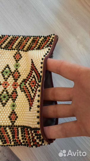 Косметичка кошелёк ссср, винтаж с бусинами