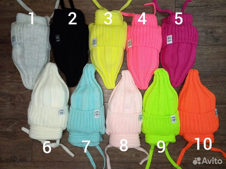 Шапка тыковка детская и снуд