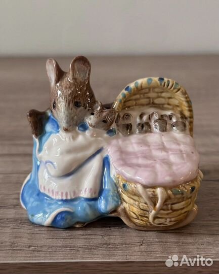 Винтажные статуэтки Beatrix Potter, мини-кружечки